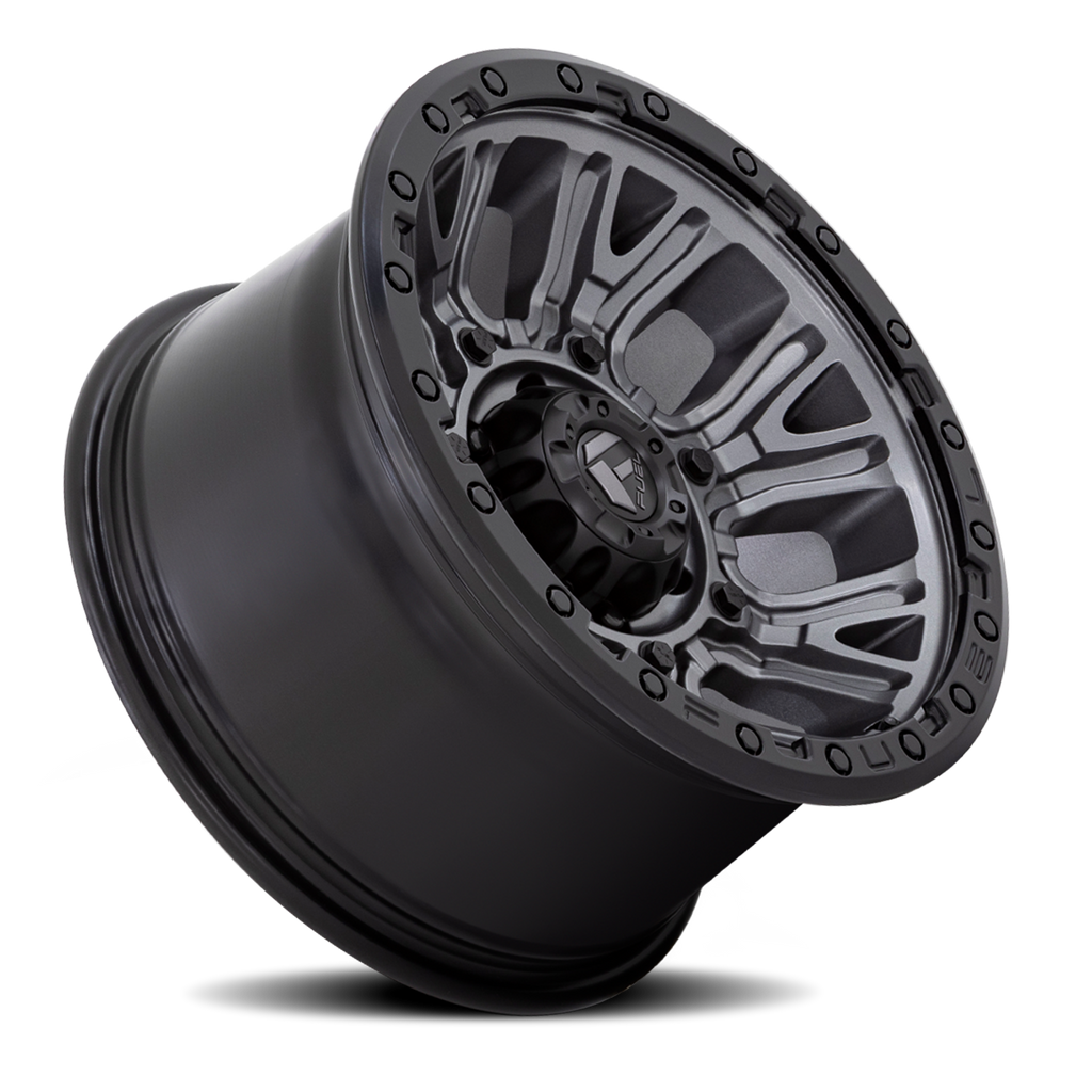 Aluminum Wheels 20X9 Traction D825 6 On 135 Gunmetal Gray/Black Ring 87.1 Bore 1 Offset Fuel Off Road Wheels