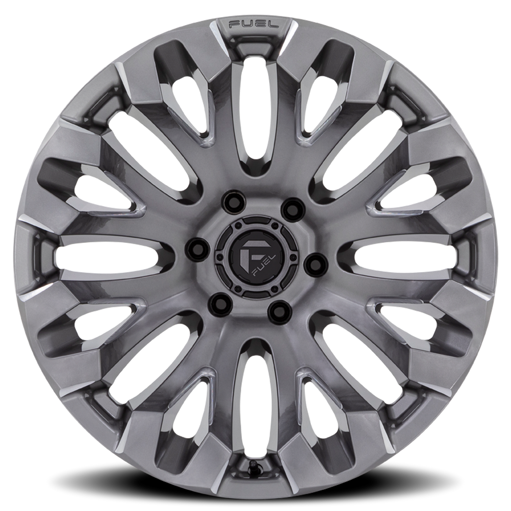 Aluminum Wheels 20X10 Quake D830 6 On 139.7 Platinum Gray 106.1 Bore -18 Offset Fuel Off Road Wheels