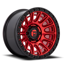 Load image into Gallery viewer, Aluminum Wheels 17X9 Cycle D834 5 On 127 Candy Red/Black Ring 71.5 Bore -12 Offset Fuel Off Road Wheels