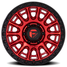 Load image into Gallery viewer, Aluminum Wheels 17X9 Cycle D834 5 On 127 Candy Red/Black Ring 71.5 Bore -12 Offset Fuel Off Road Wheels