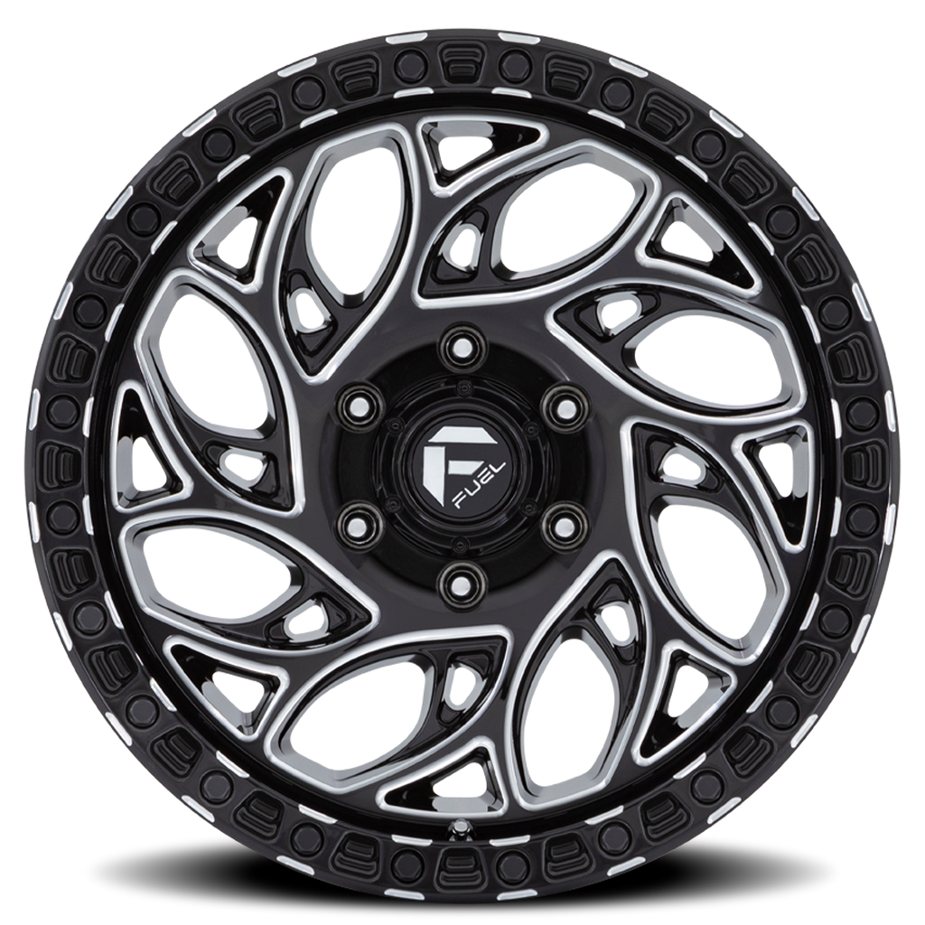 Aluminum Wheels 17X9 Runner OR D840 5 On 127 Gloss Black Milled 71.5 Bore -12 Offset Fuel Off Road Wheels