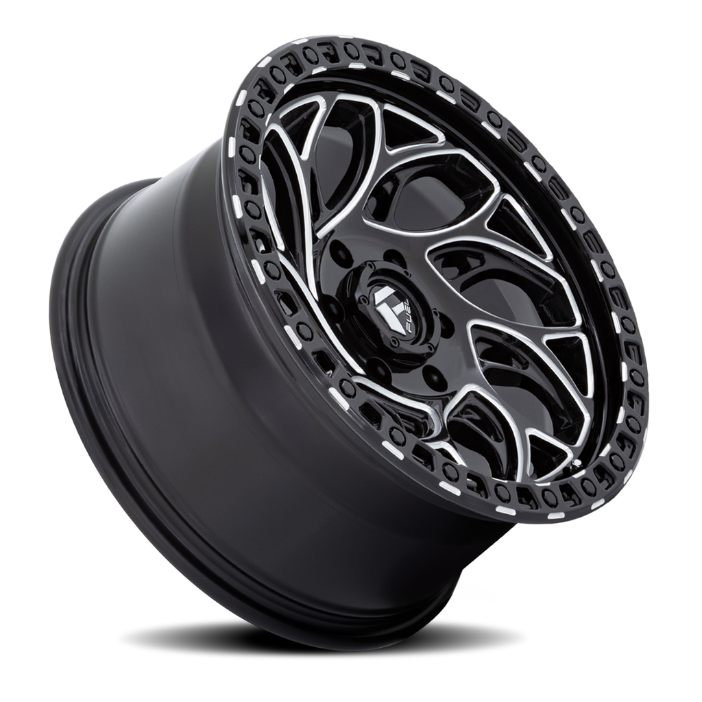 Aluminum Wheels 20X9 Runner OR D840 6 On 139.7 Gloss Black Milled 106.1 Bore 1 Offset Fuel Off Road Wheels