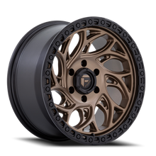 Load image into Gallery viewer, Aluminum Wheels 15X10 Runner OR D841 6 On 139.7 Bronze/Black Ring 108 Bore -43 Offset Fuel Off Road Wheels