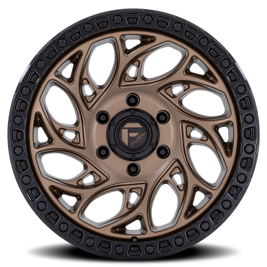 Aluminum Wheels 15X10 Runner OR D841 6 On 139.7 Bronze/Black Ring 108 Bore -43 Offset Fuel Off Road Wheels