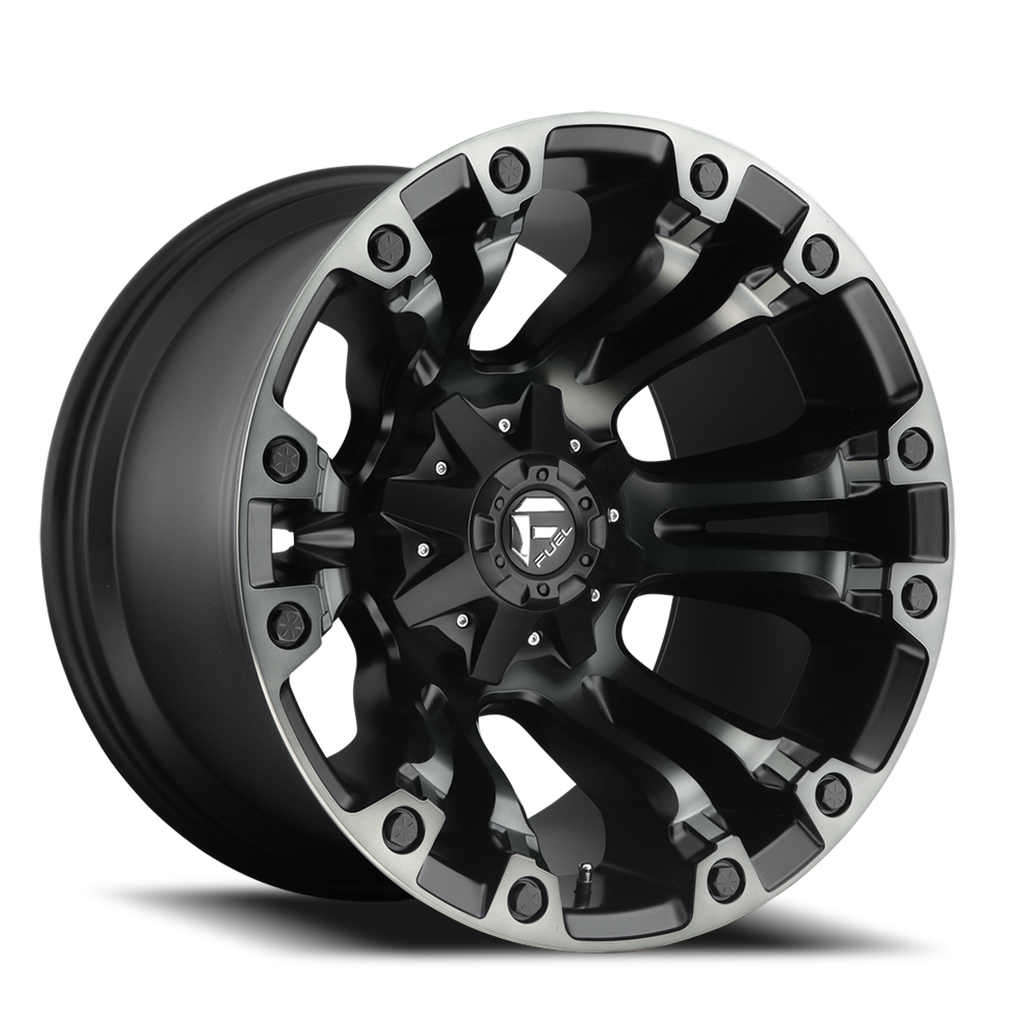 Aluminum Wheels 17X9 Vapor D851 6 On 135/6 On 139.7 Matte Black Gray Tint 106.1 Bore -12 Offset Fuel Off Road Wheels