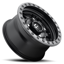 Load image into Gallery viewer, Aluminum Wheels 14X7 Anza UTV D917 4 On 156 Matte Black Beadlock 132 Bore 38 Offset 5 Spoke Fuel Off Road Wheels