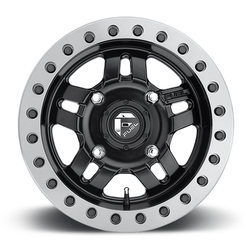 Aluminum Wheels 14X7 Anza UTV D917 4 On 156 Matte Black Beadlock 132 Bore 38 Offset 5 Spoke Fuel Off Road Wheels