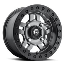 Load image into Gallery viewer, Aluminum Wheels 15X7 Anza UTV D918 4 On 136 Matt Anthracite Gray Beadlock 110.2 Bore 13 Offset 5 Spoke Fuel Off Road Wheels