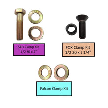 Load image into Gallery viewer, Stabilizer Clamp, 2 Inch ID, Black, Universal - Includes hardware for Fox ATS, Standard, Falcon Apex Chassis