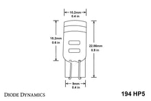 Load image into Gallery viewer, 194 LED Bulb HP5 LED Red Pair Diode Dynamics