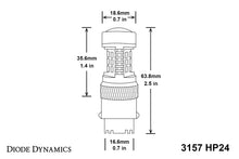 Load image into Gallery viewer, 3157 LED Bulb HP24 Dual-Color LED Cool White Pair Diode Dynamics