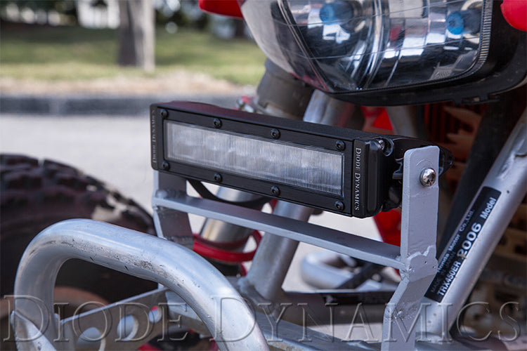 6 Inch LED Light Bar Single Row Straight SS6 White Wide Light Bar Single Diode Dynamics
