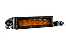 Load image into Gallery viewer, 6 Inch LED Light Bar Single Row Straight SS6 Amber Wide Light Bar Single Diode Dynamics