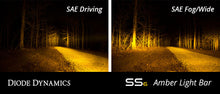Load image into Gallery viewer, 6 Inch LED Light Bar Single Row Straight SS6 Amber Wide Light Bar Single Diode Dynamics