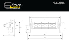 Load image into Gallery viewer, 6 Inch LED Light Bar Single Row Straight SS6 Amber Wide Light Bar Single Diode Dynamics