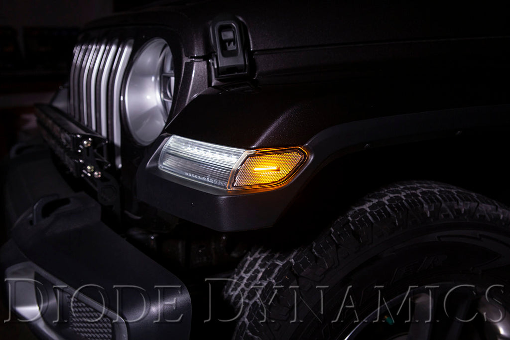 Sidemarkers for 2018-2021 Jeep JL Wrangler/Gladiator, Clear (set)