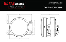 Load image into Gallery viewer, Elite Series Type A Fog Lamps, White Pair Diode Dynamics
