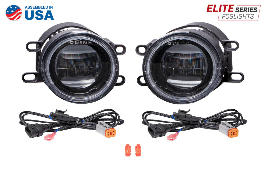 Elite Series Type B Fog Lamps, Yellow Pair Diode Dynamics