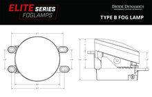 Load image into Gallery viewer, Elite Series Type B Fog Lamps, Yellow Pair Diode Dynamics