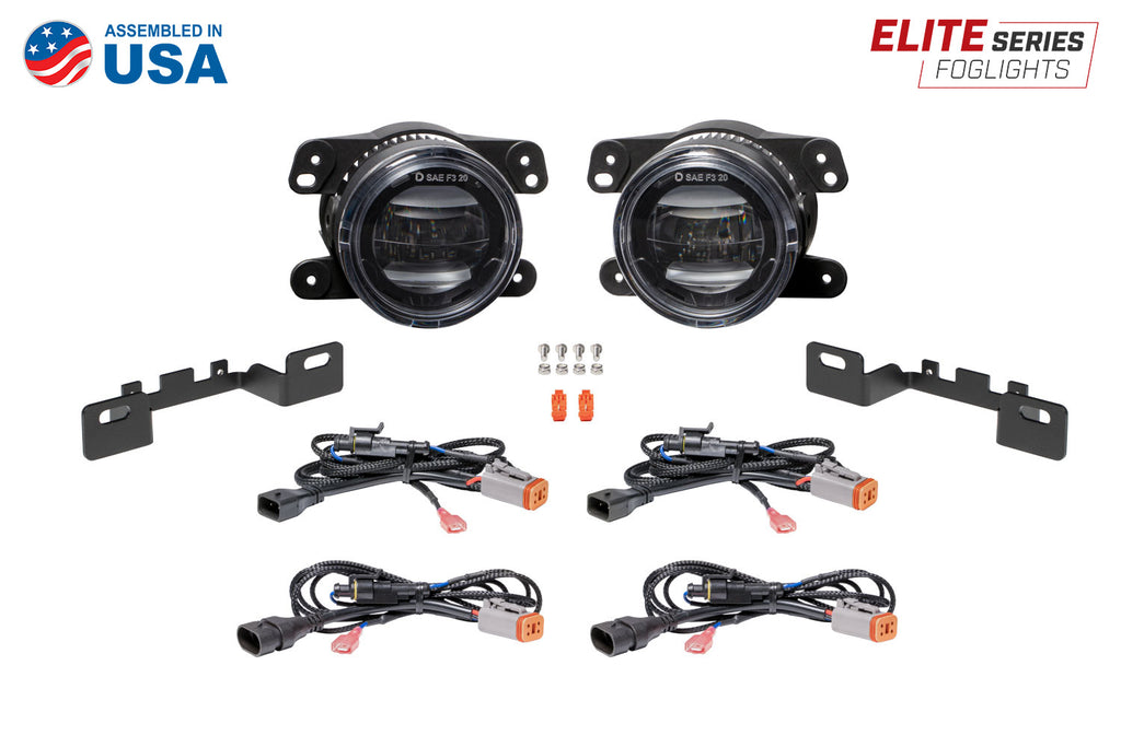 Elite Series Type MR Fog Lamps, Yellow Pair Diode Dynamics