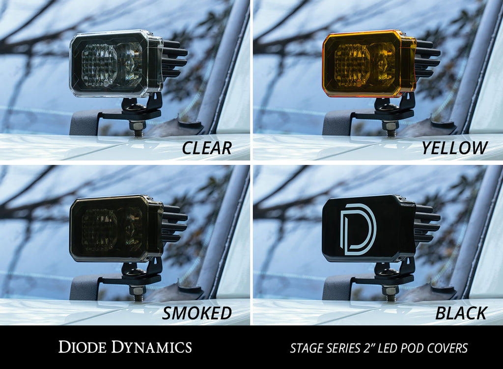 Stage Series 2 Inch LED Pod Cover, Black Each