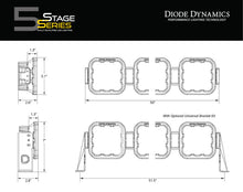 Load image into Gallery viewer, Jeep JL SS5 Sport CrossLink Windshield Yellow Combo Lightbar Kit Diode Dynamics