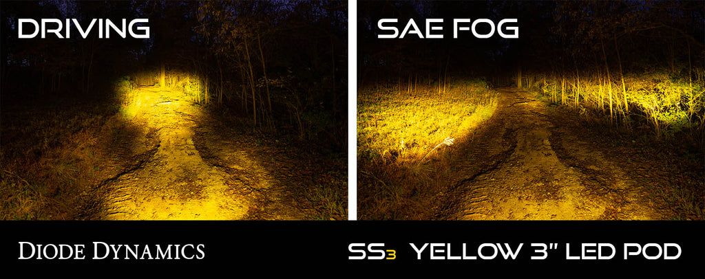 SS3 Pro ABL Yellow Flood Standard Pair Diode Dynamics
