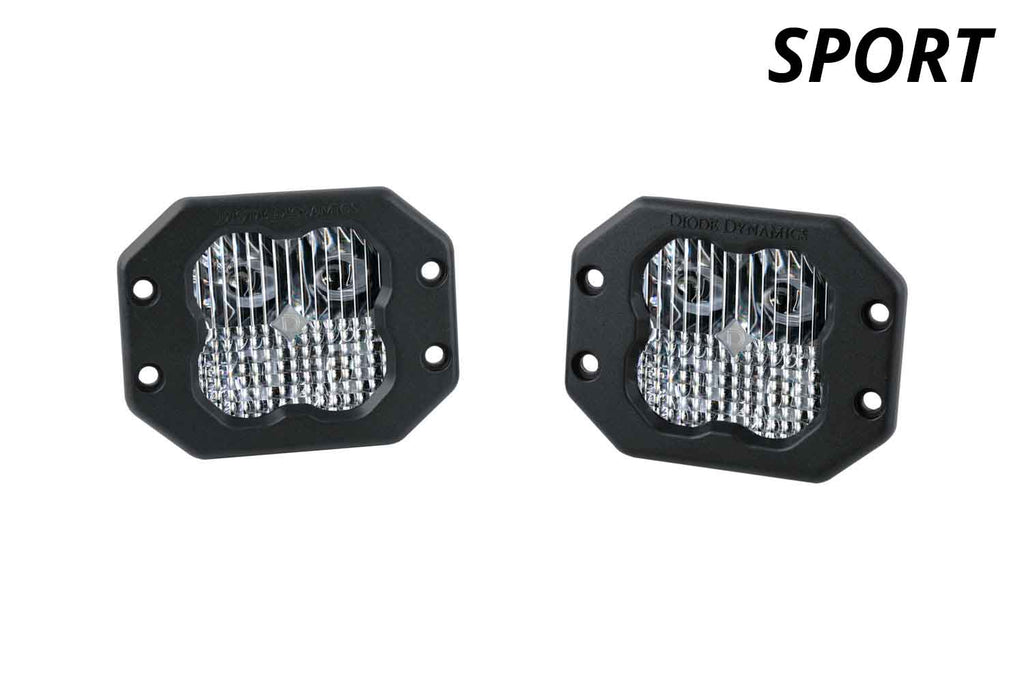 SS3 Sport RBL White Flood Flush Pair Diode Dynamics