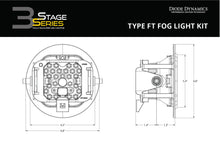 Load image into Gallery viewer, SS3 Pro Type FT Kit ABL Yellow SAE Fog Diode Dynamics