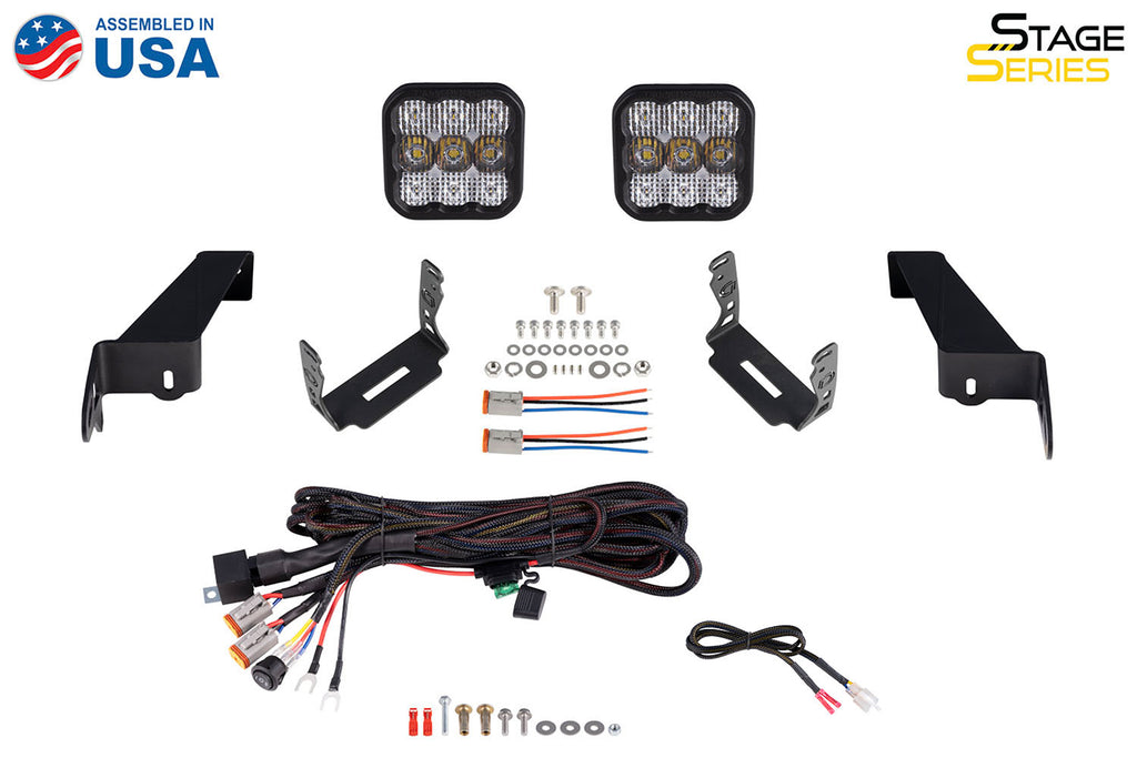 Stage Series Bumper Bracket Kit for 2018-Present Jeep JL Wrangler Diode Dynamics
