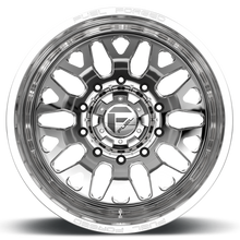 Load image into Gallery viewer, Dually Wheels 20X8.25 FF19D Dually DE19 PO 10 On 225 Polished 170.1 Bore -202 Offset Outer Dually Fuel Off Road Wheels