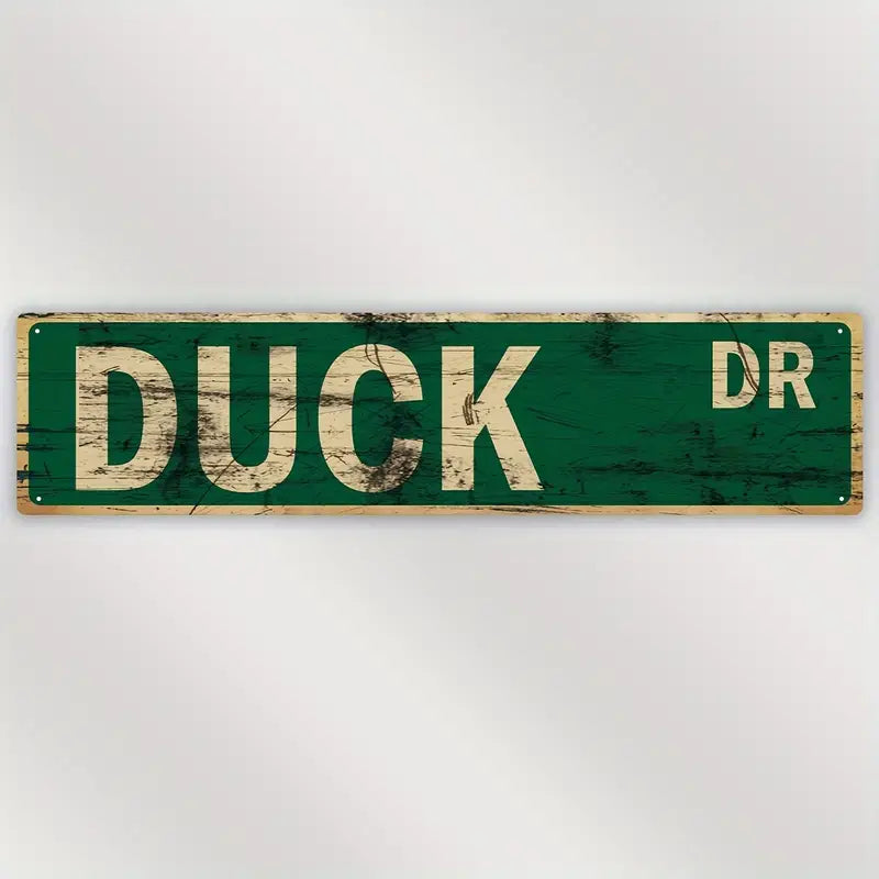 Duck Drive Metal Street Sign