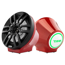 Load image into Gallery viewer, 8” Universal Flat Mount Kick Panel Speaker Pod – Jet Skis, Jeeps, Motorcycles – RGB LED Lights