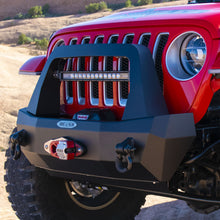Load image into Gallery viewer, Jeep JL Shorty Front Bumper For 18-Pres Wrangler JL Complete With Winch Plate Rigid Series Rock Slide Engineering