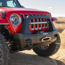 Load image into Gallery viewer, Jeep JL Shorty Front Bumper For 18-Pres Wrangler JL Complete With Winch Plate Rigid Series Rock Slide Engineering