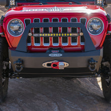 Load image into Gallery viewer, Jeep JL Shorty Front Bumper For 18-Pres Wrangler JL Complete With Winch Plate Rigid Series Rock Slide Engineering