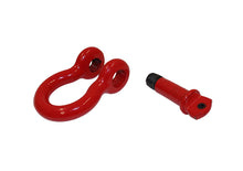 Load image into Gallery viewer, D Ring 3/4 Inch Red 2 Piece Set Fishbone Offroad