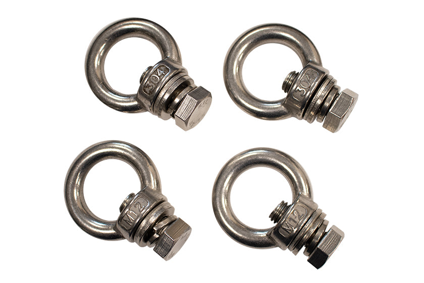 Jeep Storage/Bed Rack Tie Down Kit Stainless Steel Fishbone