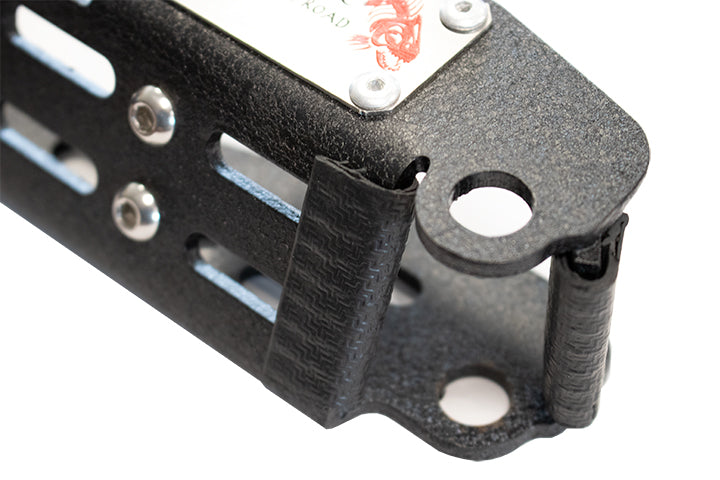 Jeep Foot Peg Set For 07-Up Wrangler/Gladiator Steel Black Fishbone