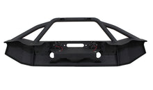 Load image into Gallery viewer, Jeep JK Front Winch Bumper W/LEDs Full Width 07-18 Wranger JK Black Texured Powercoated Fishbone Offroad
