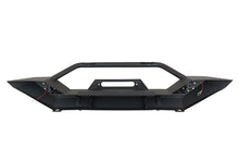 Load image into Gallery viewer, Jeep TJ/YJ Front Bumper W/LED&#39;s 87-06 Wrangler TJ/YJ Steel Black Textured Powercoat Fishbone Offroad