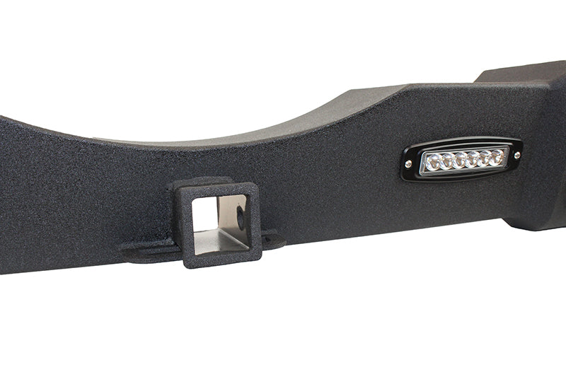 Jeep JK Rear Bumper W/LED's 07-18 Wrangler JK Rubicon and Unlimited Steel Black Textured Powdercoat Fishbone Offroad