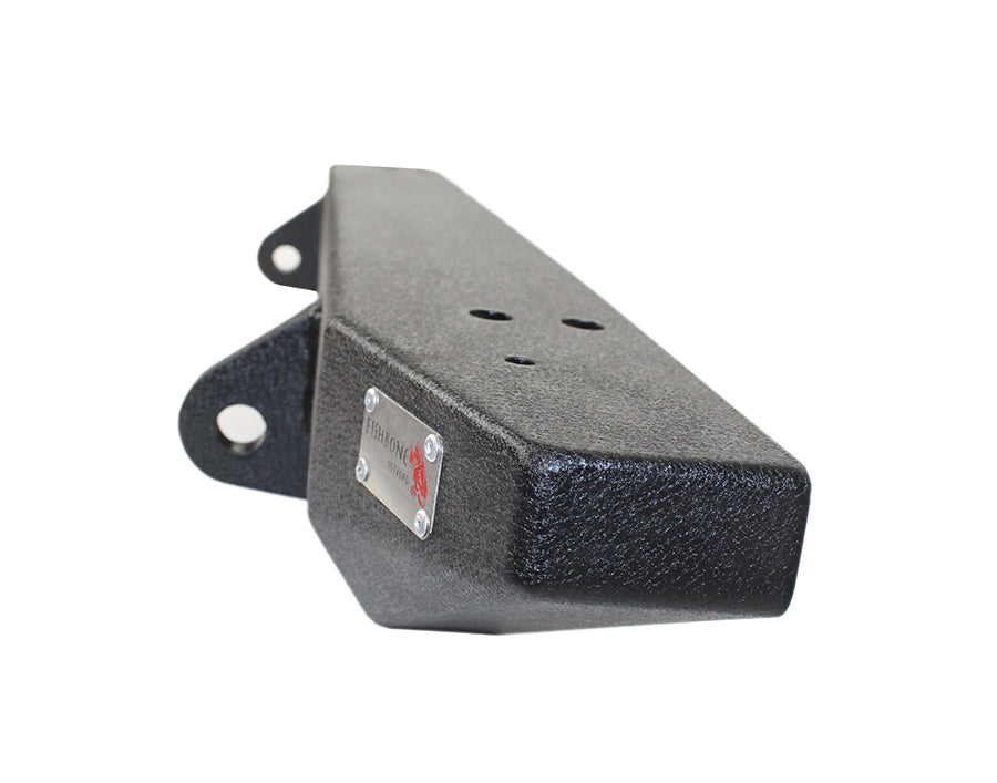 Jeep TJ Front Bumper 97-06 Wrangler TJ Rubicon and Unlimited Steel Black Textured Powdercoat Piranha Series Fishbone Offroad