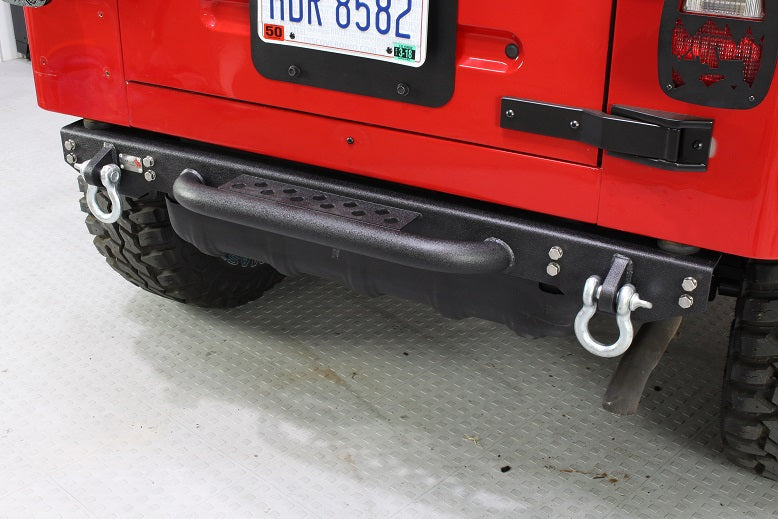 Jeep TJ Rear Bumper W/Step 97-06 Wrangler TJ Piranha Series Fishbone Offroad