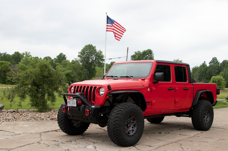 Jeep JL/Gladiator Front Winch Bumper for 18-Pres Wrangler JL/Gladiator Black Powdercoat Fishbone Offroad