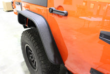 Load image into Gallery viewer, Jeep JK Tube Fenders 07-18 Wrangler JK Front/Rear Set Of 4 Steel Black Textured Powdercoat Fishbone Offroad