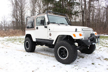 Load image into Gallery viewer, Jeep TJ Rock Slider W/Tube Step 97-06 Wrangler TJ Steel Black Textured Powdercoat  Fishbone Offroad