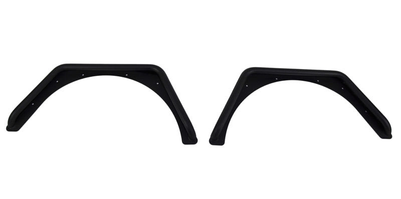 Jeep TJ Tube Fenders Rear 3 Inch Flare 97-06 Wrangler TJ Steel Black Textured Powdercoat Fishbone Offroad