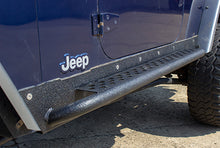 Load image into Gallery viewer, Jeep LJ Rock Slider W/Tube Step Black Powdercoat Fishbone Offroad