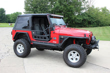 Load image into Gallery viewer, Jeep TJ Front Tube Doors 97-06 Wrangler TJ Black Textured Powdercoat Steel Fishbone Offroad
